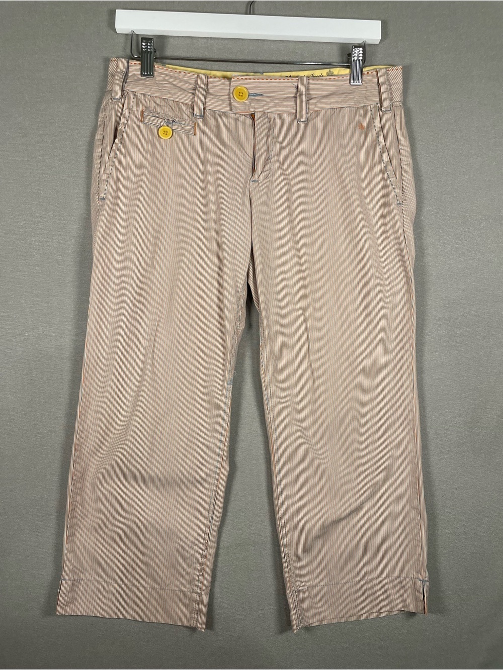 Anthropologie G1 Tailor Goods Striped Crop Pants Size 4